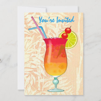 Icy Tropical Rum Punch You're Invited Invitation