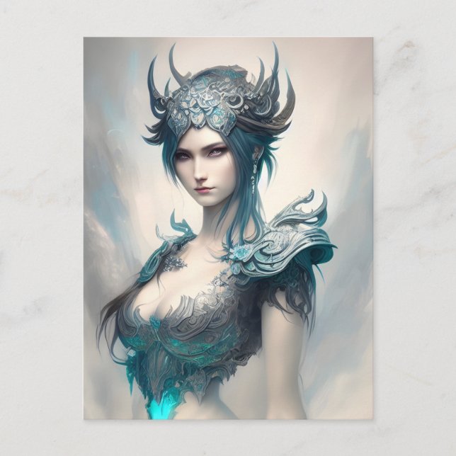 Icy Warrior Princess Postcard (Front)
