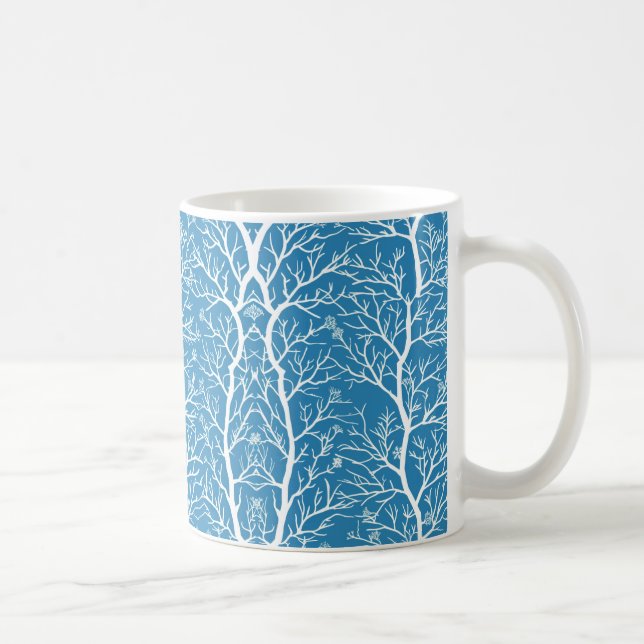 Icy Winter Pattern Coffee Mug (Right)