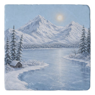 Icy Winter Trivet