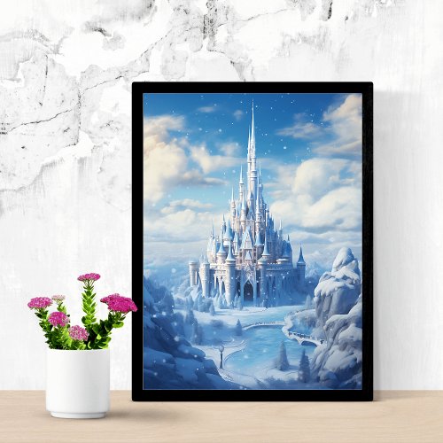 Icy Wonder Grand Ice Castle poster