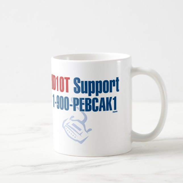ID10T Support Coffee Mug (Right)