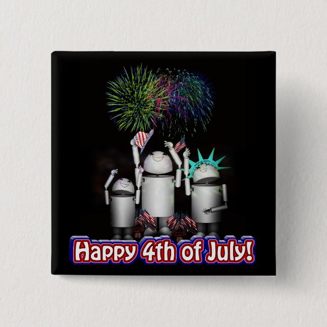 ID-4 - Robox9 & Family Celebrate Freedom Pinback Button (Front)