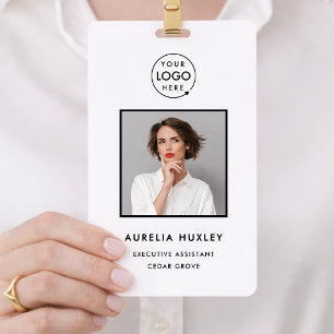 ID Badge 3x5   Custom Photo Staff Card Badges