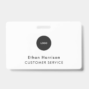 ID Badge Card Business Employee Staff Logo White