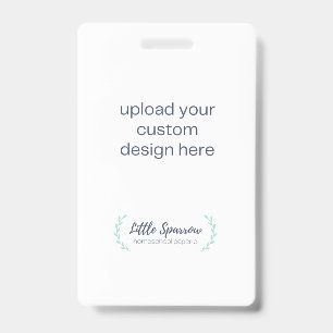 ID Badge - Upload Your Own Design Vertical