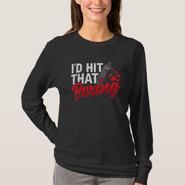 I'd Boxing Hit That  Boxer   Men & Women T-Shirt (Front)