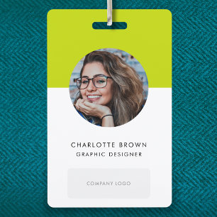 ID Card Badge   Business Staff Photo Name Badges