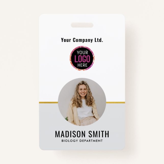 ID Card Badge | Minimal Business Employee Photo (Front)