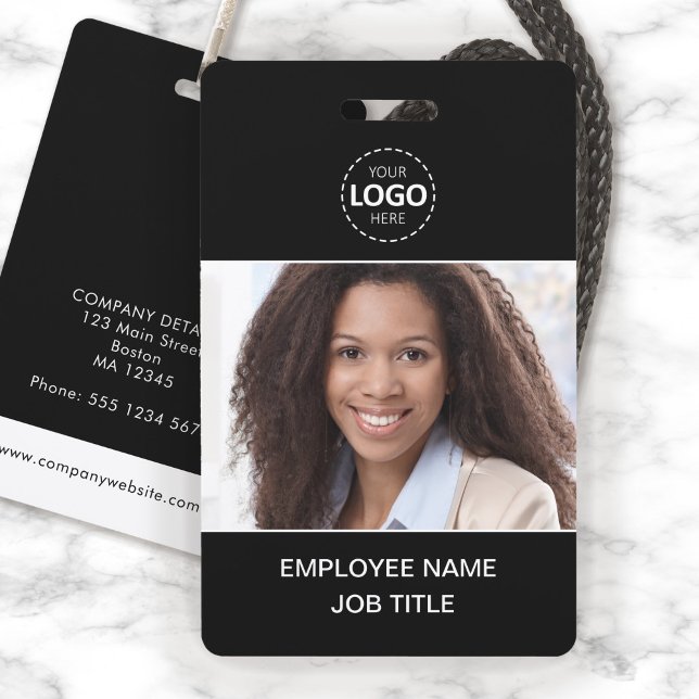 ID Card Photo and Logo Upload Employee Badge (Creator Uploaded)