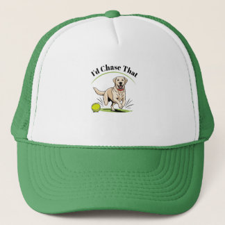 I'd Chase That" Labrador Retriever Trucker Hat