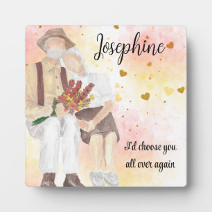 I'd Choose You All Over Again Senior Anniversary Plaque