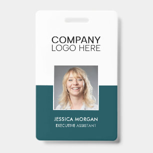 ID CORPORATE LOGO EMPLOYEE PHOTO PEACOCK BADGE