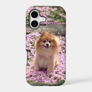 ID/Credit Card iPhone 5 Pomeranian Pink Flowers 17 Case