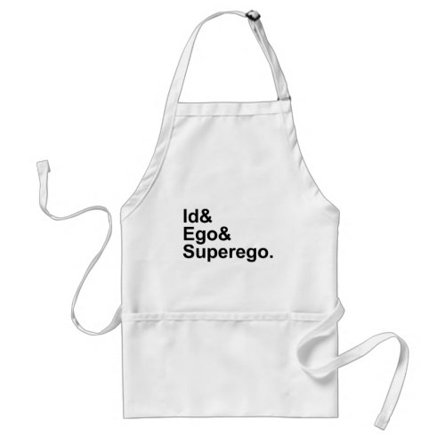 Id Ego Superego  Three Parts of the Psyche Adult Apron