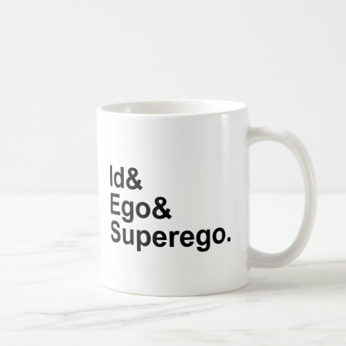 Id Ego Superego  Three Parts of the Psyche Coffee Mug
