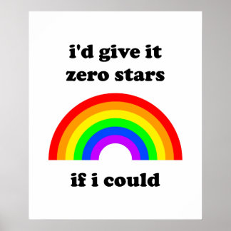 "I'd give it zero stars" poster