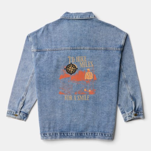Id Hike Miles For A Smile The Ideal Outdoor  Hiki Denim Jacket