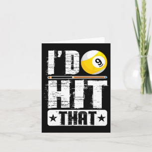 Id Hit That Billiards Pool Player Fan Card