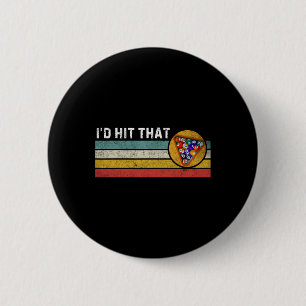Id Hit That Billiards Vintage Pool Player Funny Bi Button