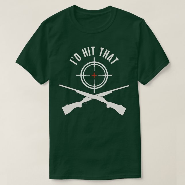 ID Hit That Clay Shooting Clay Target 26 T-Shirt (Design Front)