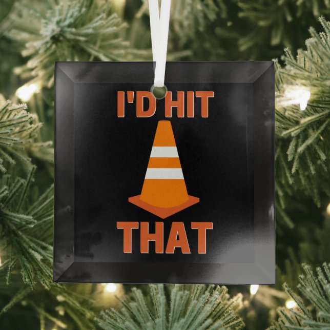 I'd hit that funny autocross with traffic cone glass ornament (Insitu)