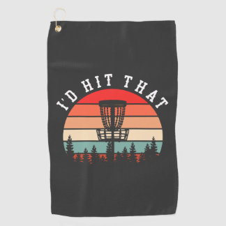 I'd Hit That | Funny Retro Disc Golf Towel