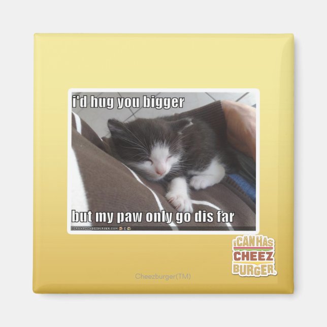 I'd hug you bigger magnet (Front)