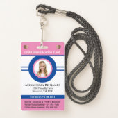 Id Identification Card Boy Girl Child Photo Custom Badge | Zazzle