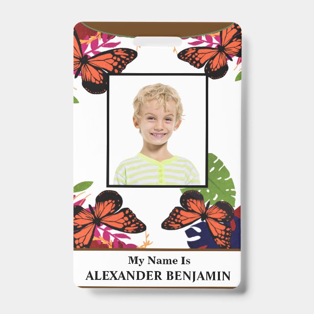 ID Identification Card Child Student Photo Custom Badge (Front)