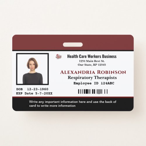 ID Identification Card Employee Business Custom Badge