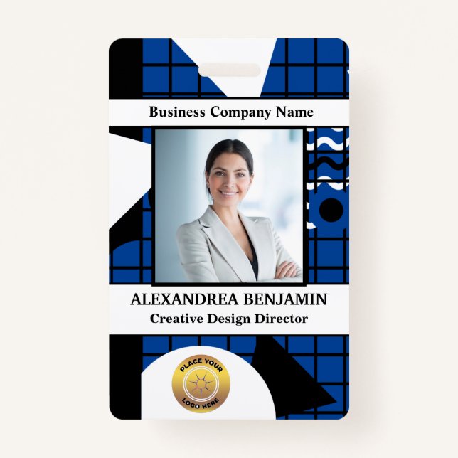 ID Identification Card Employee Photo Custom Badge (Front)