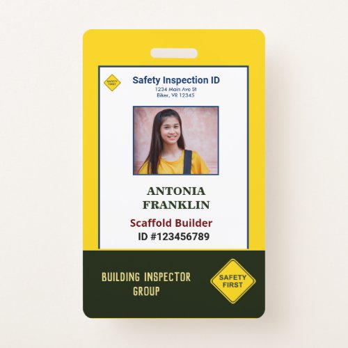 ID Identification Card Photo Employee Custom Badge