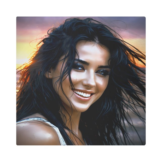 I'd love to be me 2 metal print (Front)