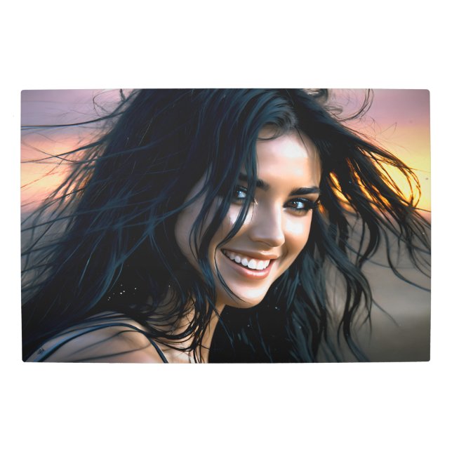 I'd love to be me 36 metal print (Front)