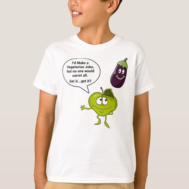 I'd Make a Vegetarian Joke T-Shirt (Front)