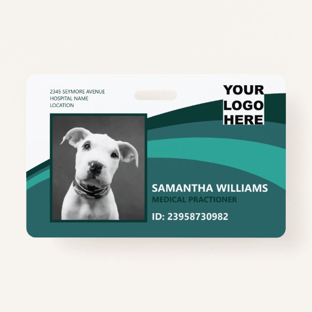 ID Photo Medical Logo Classic Badge (Front)