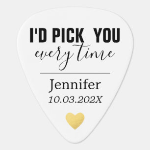 I'd pick you valentine photo (back) gift for him