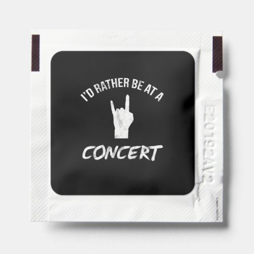 ID Rather Be At A Concert Love Music Vintage Gift  Hand Sanitizer Packet