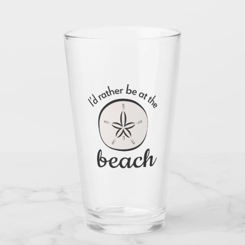 I'd rather be at the beach glass