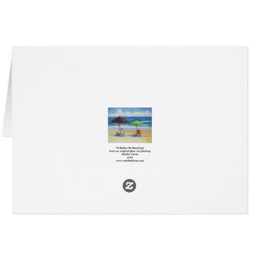 I'd Rather Be Beaching" (Back Horizontal)