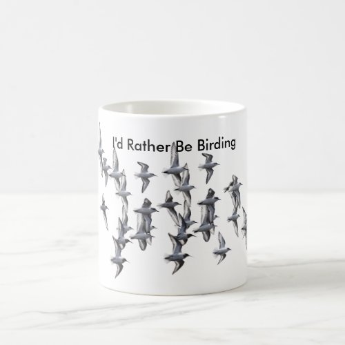 Id Rather Be Birding mug dunlin sanderling