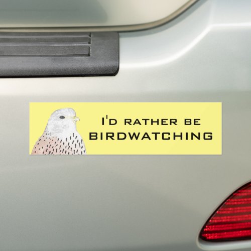 Id Rather Be Birdwatching Bumper Sticker