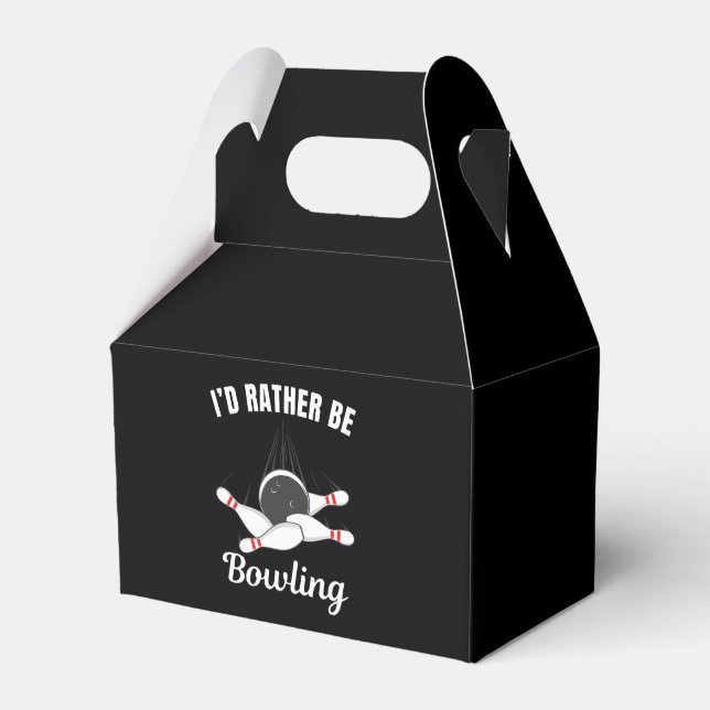 I'd rather be bowling favor boxes (Front Side)