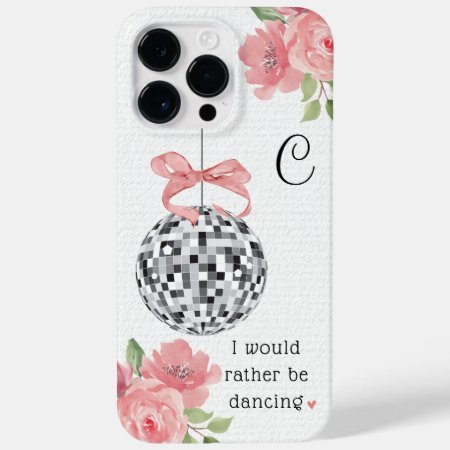 I'd Rather Be Dancing Floral Disco Ball  Case-mate Iphone 14 Pro M