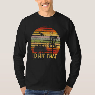 Id Rather Be Disc Golfing Retro Frisbee Golf Disc  T-Shirt