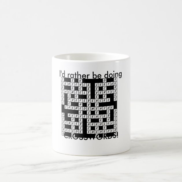 Coffee Cup Gift Idea present KEEP CALM and Do a Crossword 