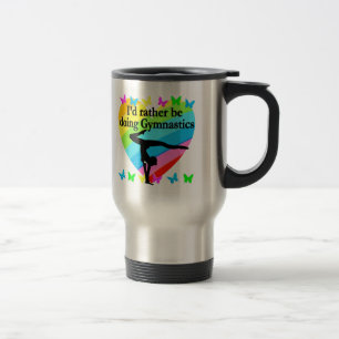 I'D RATHER BE DOING GYMNASTICS TRAVEL MUG