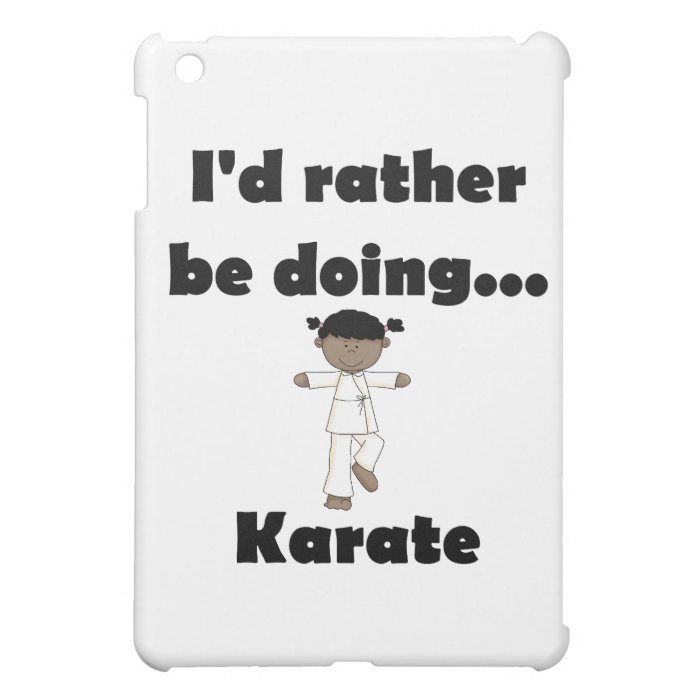 I'd rather be doing Karate iPad Mini Covers