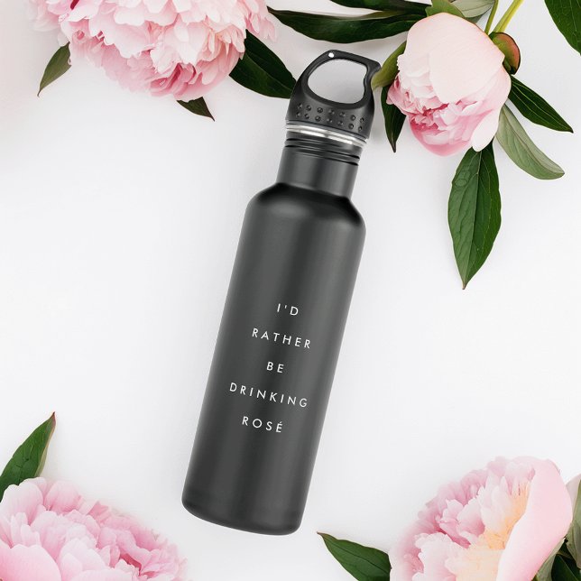 I'd Rather Be Drinking Rosé Water Bottle (Creator Uploaded)